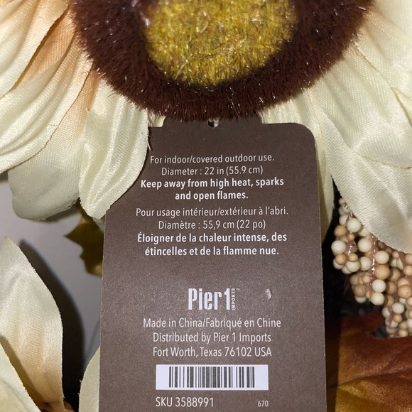 Fall Sunflower Wreath - Picture 7 of 7